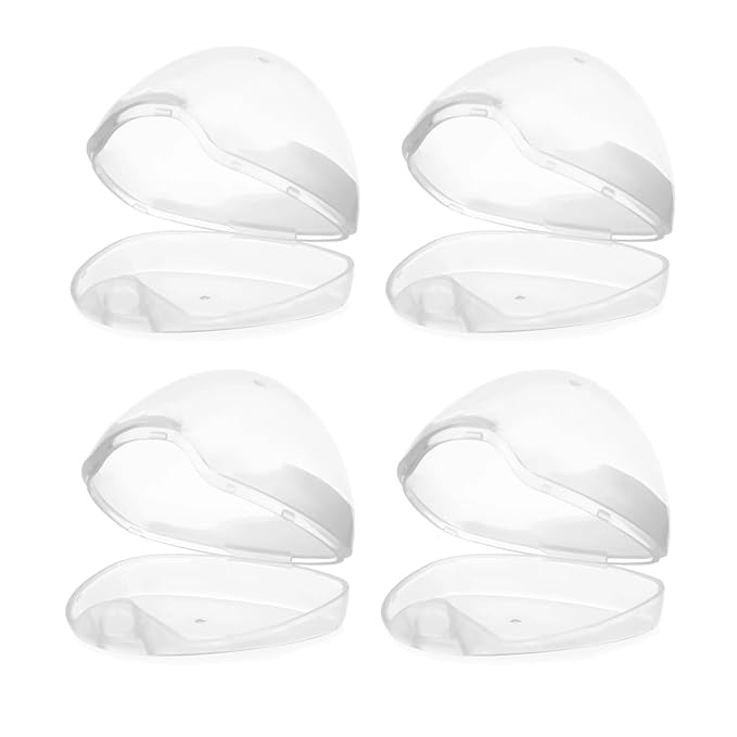 PandaEar Baby Pacifier Holder Case for Diaper Bag| 4 Pack Binky Holder Case Pacifier Cover Pouch Organizer Bag| Travel Cases| Universal Accessories Holders| BPA Free