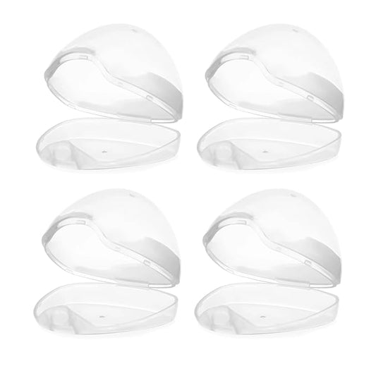 PandaEar Baby Pacifier Holder Case for Diaper Bag| 4 Pack Binky Holder Case Pacifier Cover Pouch Organizer Bag| Travel Cases| Universal Accessories Holders| BPA Free