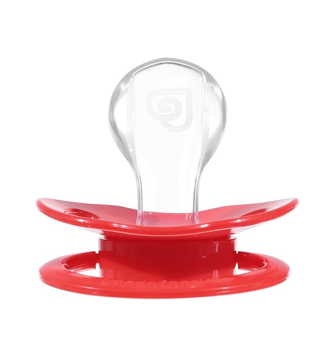Landofgenie Adult Size Large Shield Pacifiers Bone Shaped Cutie Pacifier Red