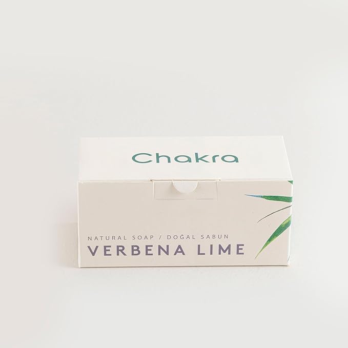Chakra Soap Bar Pack of 10, 0.79 oz Each, Gentle Skin Cleansing & Moisturizing Bar Soap for Face, Body & Hands, Refreshing Traditional Scent, Verbena Lime