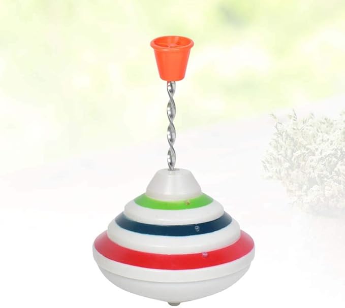Toyvian Music Spinning Top Toy Light Up LED Spin Toys Flashing Spinner Gyroscopes Toy for Easter Birthday School Party Toy Favor