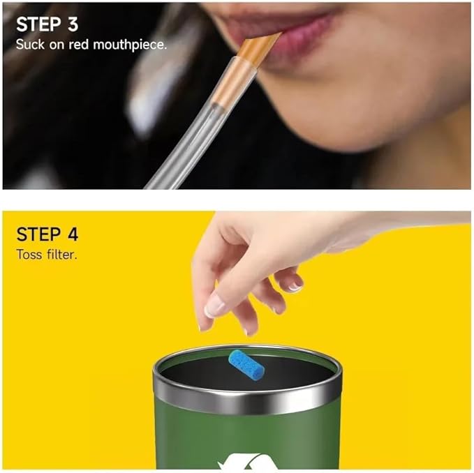 Baby Nasal Aspirator for Stuffy Nose, Baby Nose Sucker with Extra Hygiene Filters (Nose Sucker + 4 Filters)