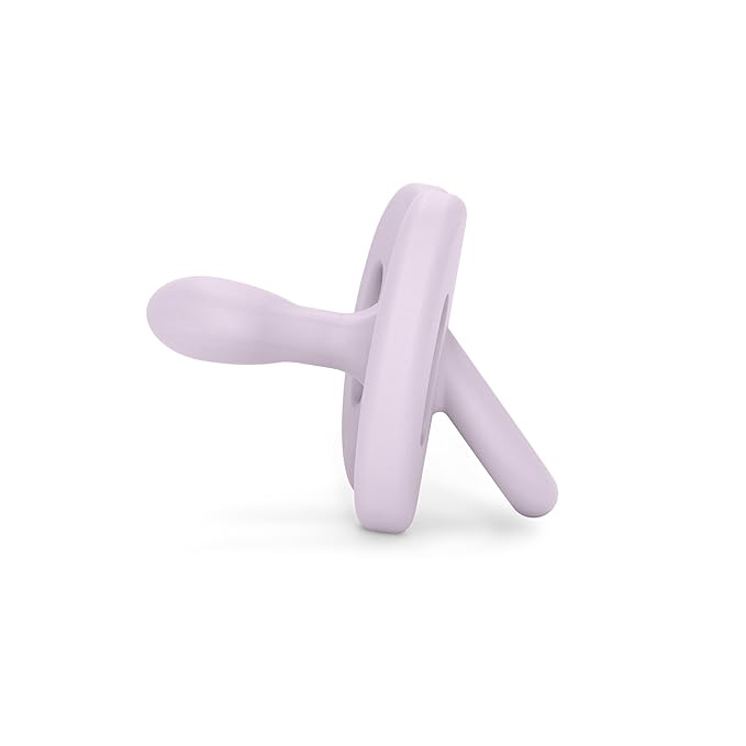 Color Essence SX PRO Silicone Baby Pacifier 1Pk, Made with 100% Soft Silicone, Baby Essentials Perfect for Breastfeeding Babies, Designed in Spain, 6-18 Mths, Lavender