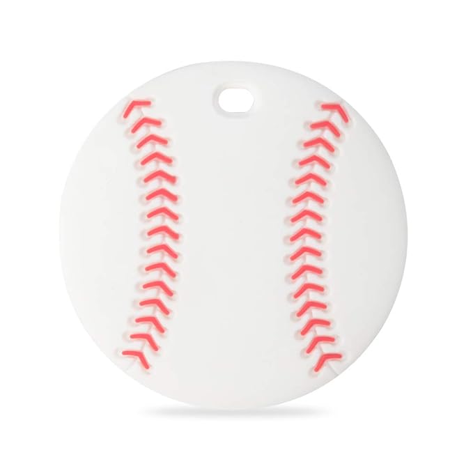 Sports Ball Series Baby Teething Toys,Food Grade Silicone Chew Teether for 3 Months+ Infant Boy and Girl,Toddler Sensory Chewing Teether,BPA Free (Baseball)
