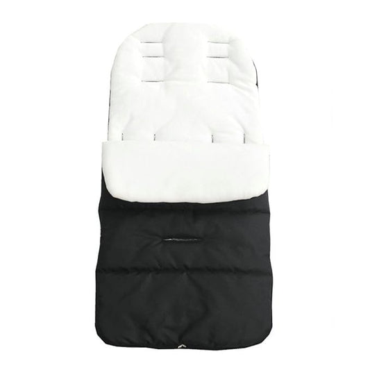 Baby Sleeping Bag Universal 3 in 1 Stroller Annex Mat Footmuff Cover Stroller Bunting Bag Waterproof Windproof Cold-Proof Detachable (White)