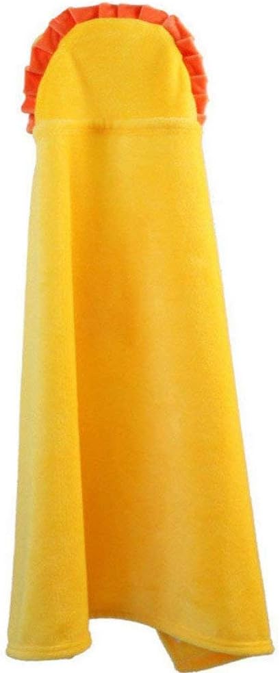 Vauwmsr Baby Hooded Blanket Ultra Soft Warm Newborn Infant Swaddle Wrap Bath Shower Towel, 25.6" x 39.4", Yellow