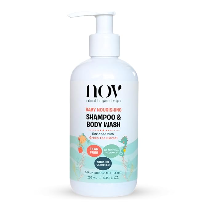 Baby Shampoo & Body Wash | Tear-Free, Plant-Based Formula for Gentle Cleansing, Nurturing, and Ethical Care, Free from Harmful Chemicals