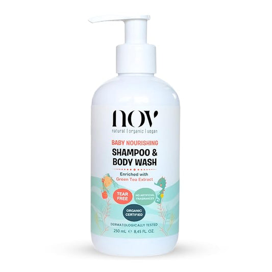 Baby Shampoo & Body Wash | Tear-Free, Plant-Based Formula for Gentle Cleansing, Nurturing, and Ethical Care, Free from Harmful Chemicals