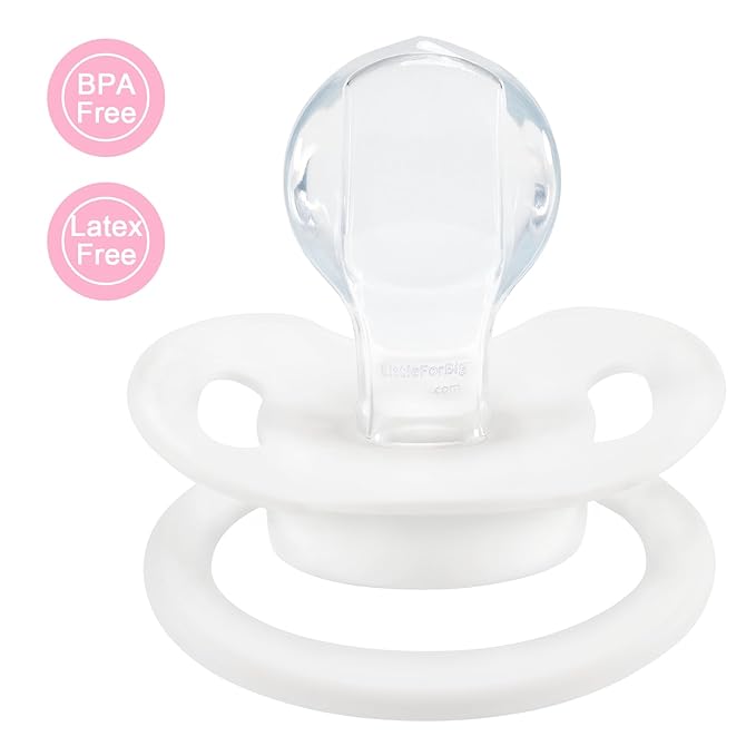 LittleForBig Bigshield Generation-II Adult Sized Printed Pacifier Set Baby Parade Pattern 3-Pack