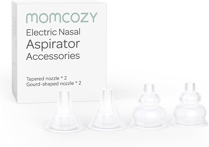 Momcozy Nasal Aspirator Replacement Head 4 Pcs, BPA Free Silicone Nozzle Tip 4 Pcs, for Momcozy Nasal Aspirator Use Only