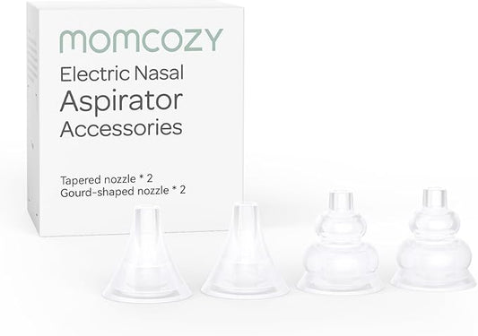 Momcozy Nasal Aspirator Replacement Head 4 Pcs, BPA Free Silicone Nozzle Tip 4 Pcs, for Momcozy Nasal Aspirator Use Only