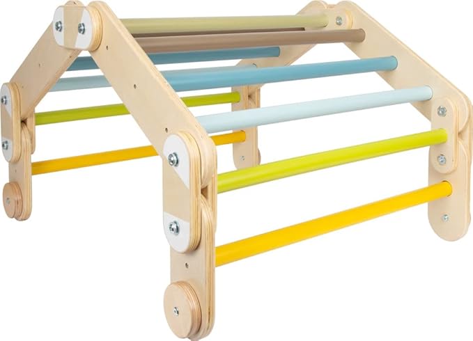 small foot Climbing Triangle Adventure Made of Wood, Movement Game for Children, Multifunctional, from 2 Years, 12238