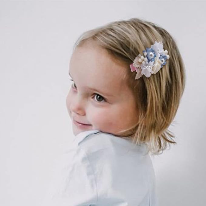 Flower Hair Clip BFNAAgirl Baby Girl Hair Bows Exquisite Hair Accessories Alligator Clips for Infants Toddlers Teen Kids Gift 6pcs/set