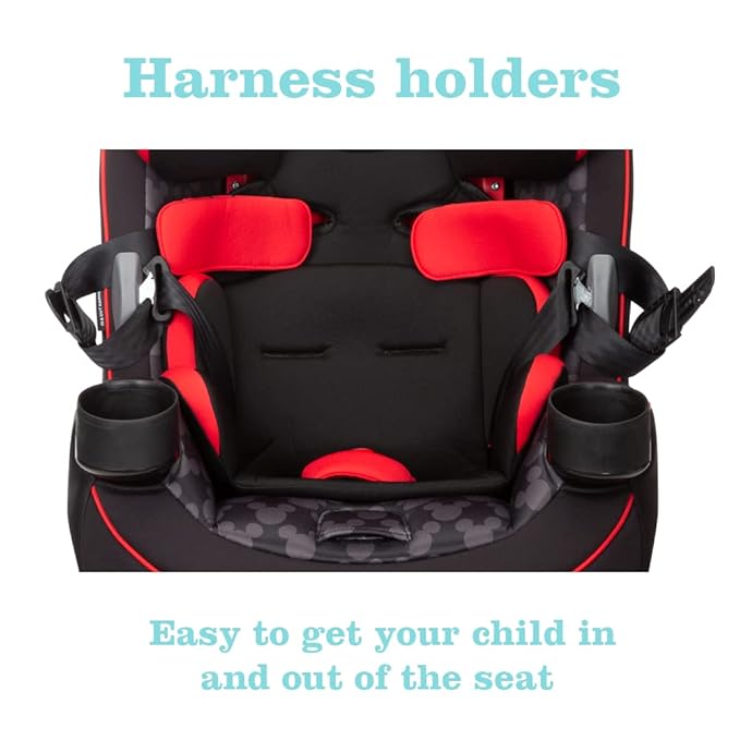 Disney Grow and Go Convertible Car Seat, Rear Facing 5-40 pounds, Forward Facing 30-65 pounds, Booster 40-100 lbs, Convert from Infant to Toddler, Simply Mickey
