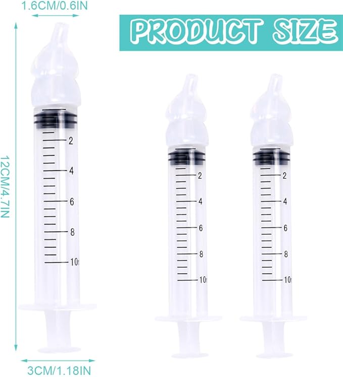 Nasal Irrigator Baby Nose Cleaner 2PCS Professional Infant Nasal Irrigation Portable Nasal Hygiene with Reusable Silicone Nasal Suction Tip for Rinsing