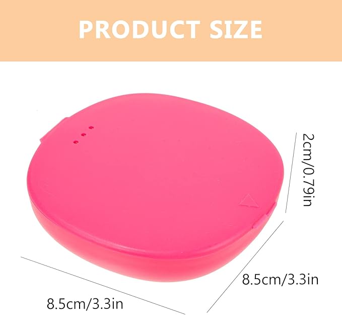 Beavorty Storage Box Plastic Compact Holder for Reusable Period Cups Travel and Home Organization 1.3X1.3X0.3 Inches