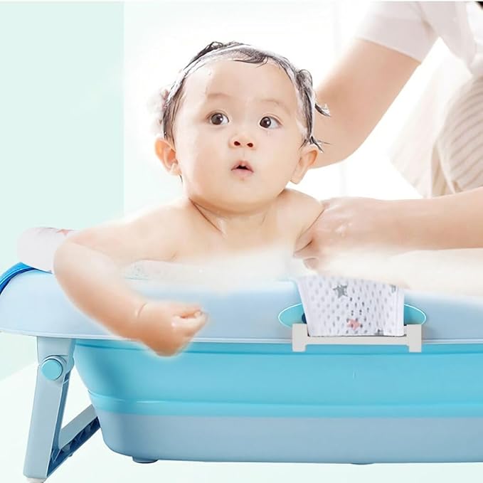 Baby Bath Seat Support Net Soft Infant Bathing Seat Support Mat Suspension Shower Pad Adjustable Non-Slip Newborn Bathtub Sling Mat Baby Sink Bather Tub Shower Net Bathtub Sit Up Mesh 0-6 Month