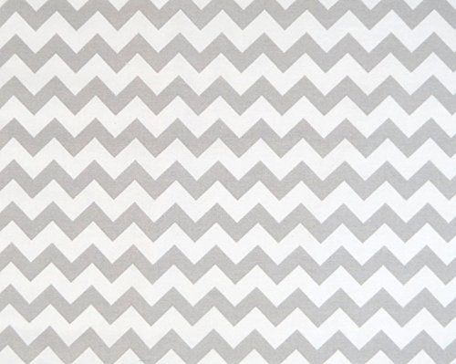 SheetWorld Fitted 100% Cotton Percale Pack N Play Sheet Fits Graco Square Play Yard 36 x 36, Grey Chevron Zigzag, Made in USA