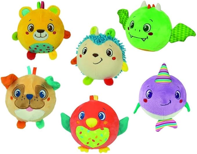 Clementoni Does Not Apply Sonajero Plush Animals, Multicoloured, One Size, 17683