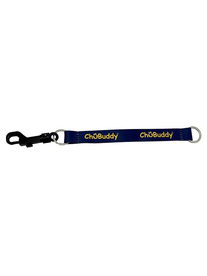 Chubuddy Navy Sublimated Chewy Holders Set of (2) – Durable, Safe, and Washable Chew Toy Tethers for Sensory Kids, Autism, ADHD, and Oral Motor Needs