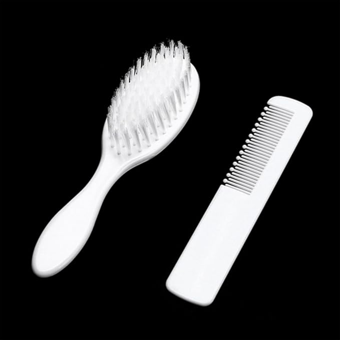 Soft Hair Brush & Comb Set Finest Bristles Baby Hair Brush Infant Body Massage Brush Bathtub Soothing Brush Travel Gear Baby Hairbrush Baby Hair Brush Set For Newborns Baby Hair Brush Soft Baby Hair
