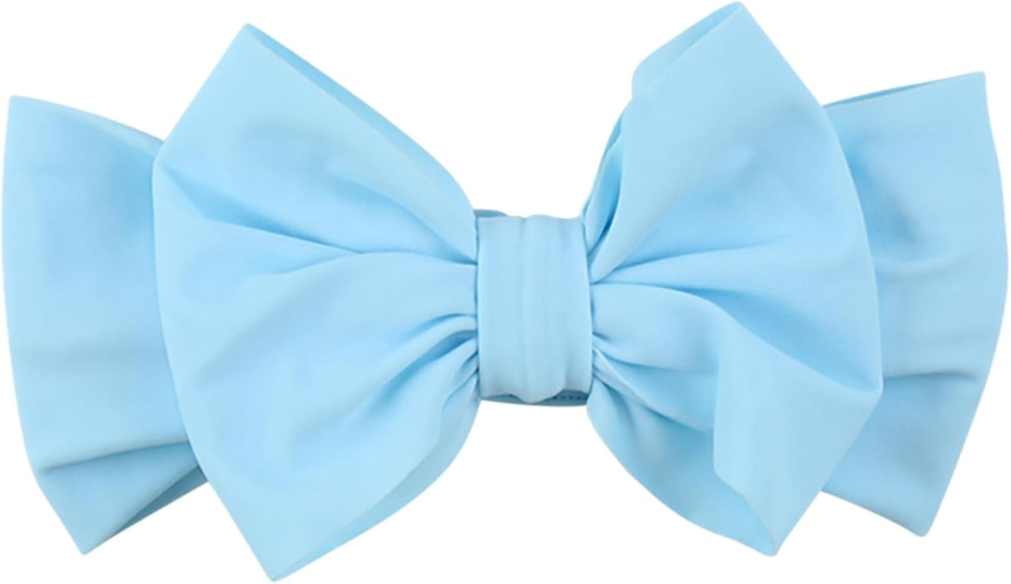 RuffleButts® Girls Swim Bow Headband