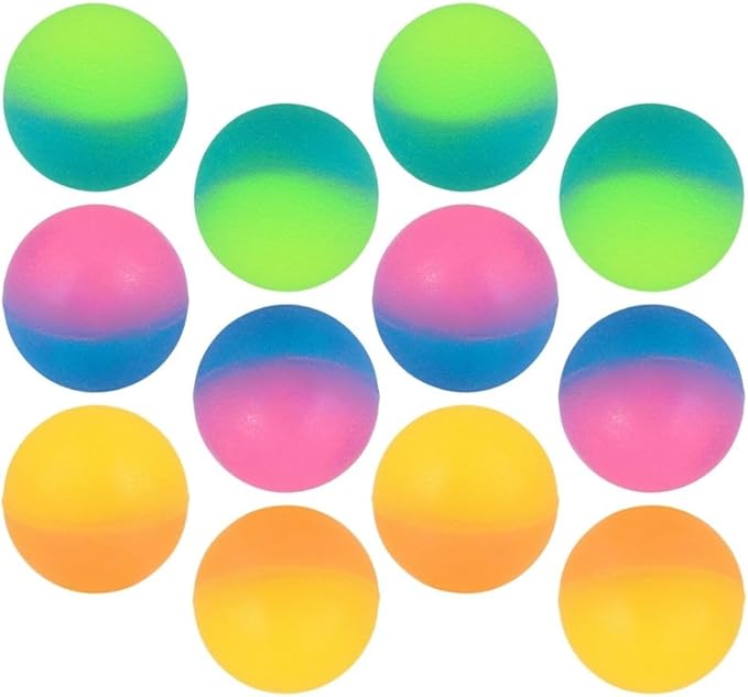 Rhode Island Novelty 38mm 1.5 Inch ICY Bounce Balls, One Dozen