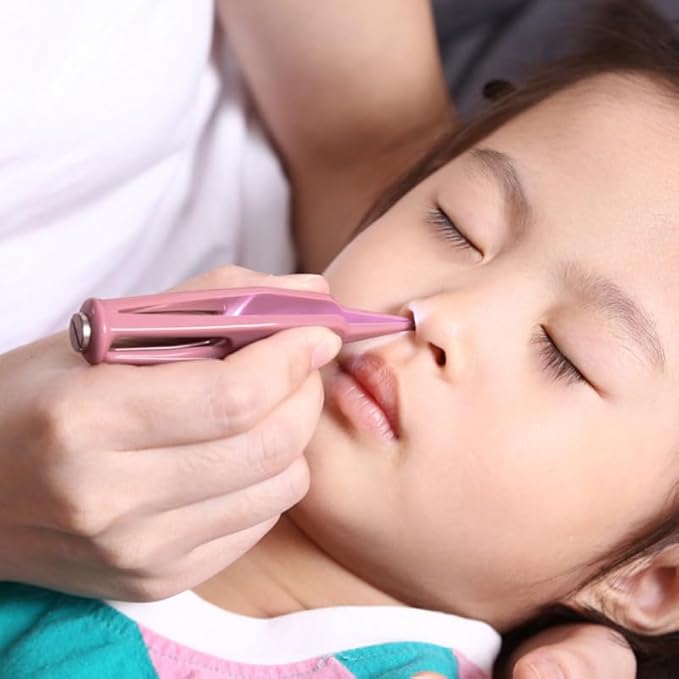 1 Pc Baby Nose Cleaning Clip - LED Light Infant Booger Remover Tweezers Safe Nasal Ear Navel Care Tool Portable Snot Picker for Toddlers Kids Home Travel Use 3.74 x 0.66 In