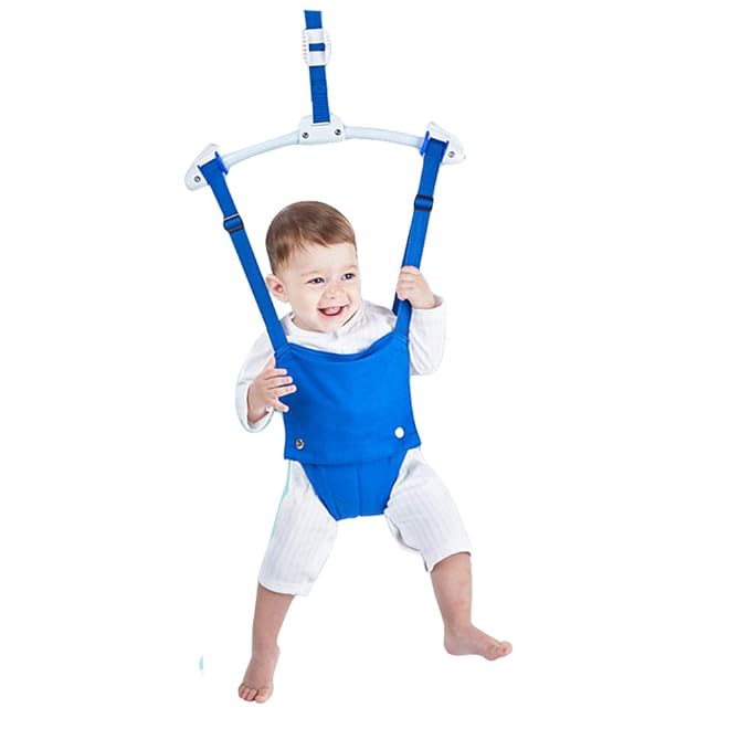 Baby Door Jumpers and Bouncers Exerciser Set with Door Clamp Adjustable Strap for Toddler Infant 6-24 Months CPC & CE Certified