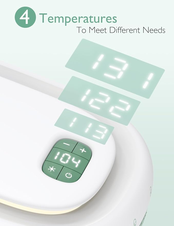 Momcozy Baby Nail File Electric, Gentle Baby Nail Trimmer Electric Rechargable & Momcozy Baby Wipe Warmer, Innovative Spring Design, Large Capacity Wipes Dispenser