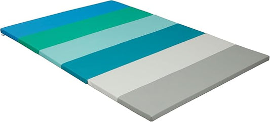 ECR4Kids SoftZone 6-Section Rainbow Runway Activity Mat, Folding Playmat, Contemporary