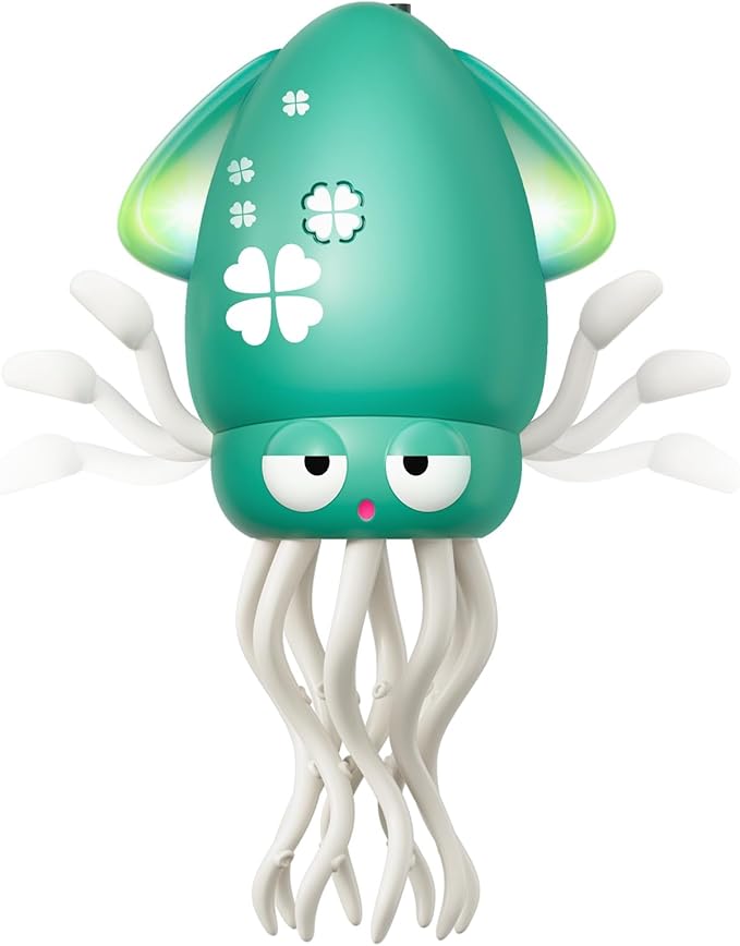 MACALOCA Dancing Squid Baby Toy, Dancing Octopus Tummy Time Toys for Toddlers, Infant Crawling Walking Baby Toys with Music & Light for 3-6 6-12 12-18 Kids Boys 1st Baby Birthday Gifts