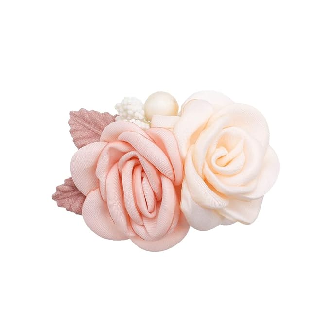 Baby Girls Floral-Hair-Clips Flower Hair-Bow-Headpiece Hair Barrettes Accessories for Baby Toddler Infant(Pack of 3)