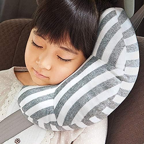 Kids Car Travel Pillow Car Seat Belt Pillow Cute Plush Headrest Neck Cushion Safety Strap Cover Universal Fit