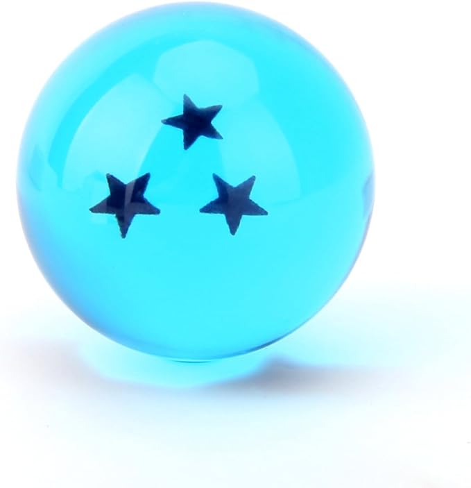 Boxtree Children Toy New Gift Box Set of 7pcs Ball Z 43mm/1.7" Stars Crystal Ball (Blue)