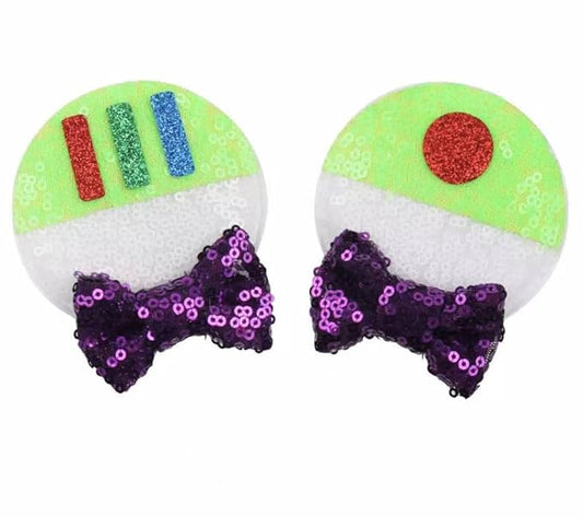 CLGIFT Minnie Ears Baby/Toddler Headband With Buzz Hair Clip