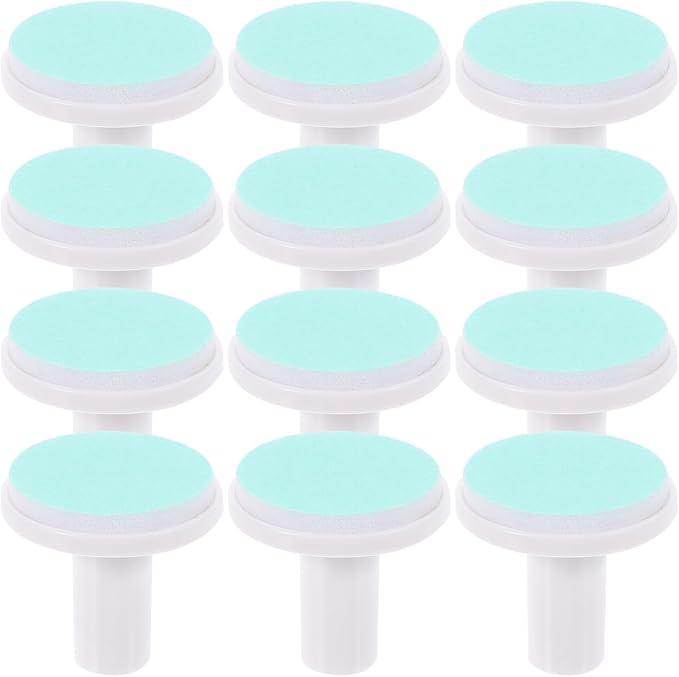 Homoyoyo 12Pcs Baby Nail File Replacement Heads Electric Nail Trimmer Replacement Pads for Infant Care Safe Grinding Accessory