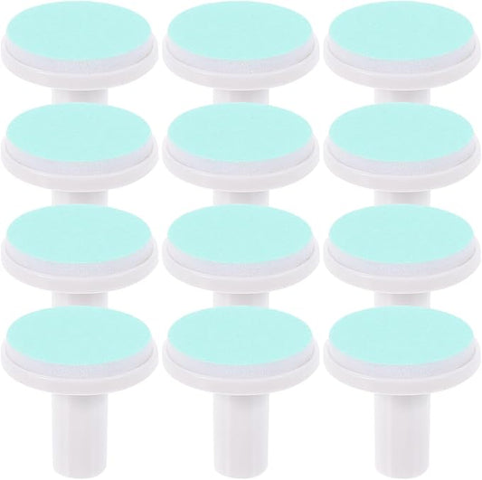 Homoyoyo 12Pcs Baby Nail File Replacement Heads Electric Nail Trimmer Replacement Pads for Infant Care Safe Grinding Accessory