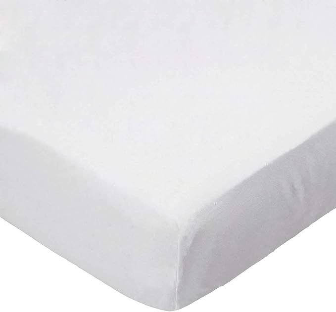 SheetWorld Fitted Youth Bed Sheet 33 x 66, Solid Ivory Woven, Made in USA