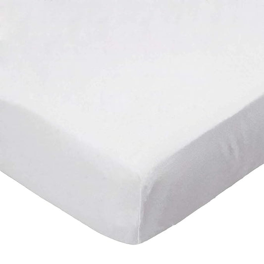 SheetWorld Fitted Pack N Play Playard Sheet 36x36, Fits The Graco Tot Bloc, Delta Children Playard, and All 36 x 36 Mattresses, 100% Cotton Woven, Solid Ivory Woven, Made in USA
