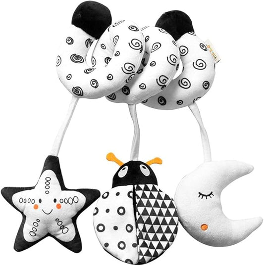 Baby Crib Pram Hanging Toys, Animal Stroller Car Seat Toy Hanging Rattles Bedside Crib Trolley for Newborn Kids ()