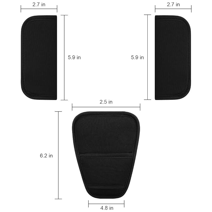 Accmor Car Seat Straps Shoulder Pads Suit, Stroller Belt Covers for Baby Kids,Car Seat Strap Covers for Car Seats, Pushchair, Stroller Belts