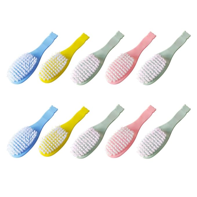 VICASKY 10pcs Small Hair Brush Plastic Baby Brush Professional Infant Brush Shampoo Brush Toddler Hair Brush Infant Comb Baby Hair Comb Convenient Baby Brush Pp Household Newborn Tool