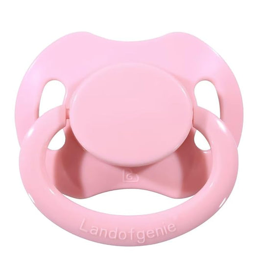 Landofgenie Adult Size Large Shield Pacifiers Bone Shaped Cutie Pacifier Pink