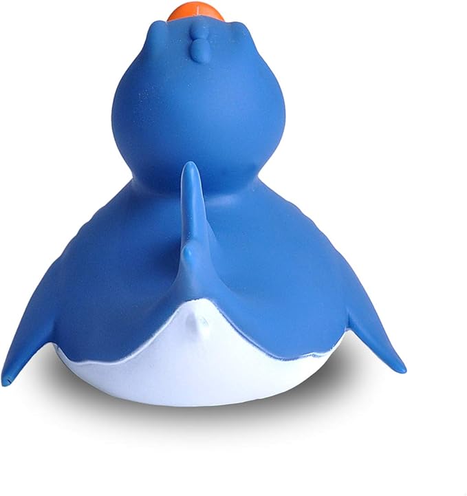 Wild Republic Rubber Ducks, Bath Toys, Kids Gifts, Pool Toys, Water Toys, Shark, 4"