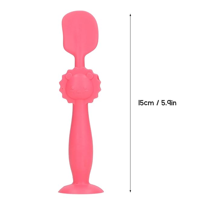 Marhynchus Soft Baby Butt Cream Applicator Skin Friendly Silicone Diaper Cream Spatula with Suction Base (Red) Diaper Cream Spatula Diaper Cream applicator