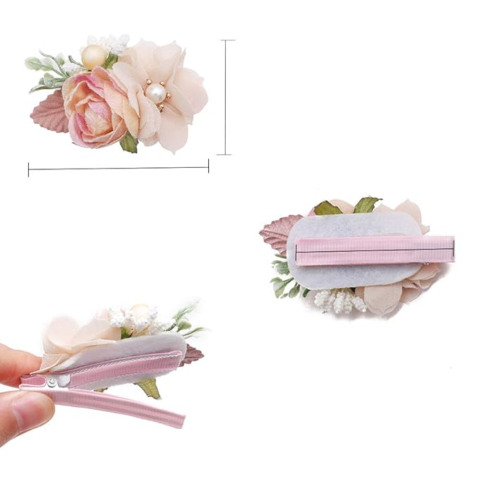 Flower Hair Clip BFNAAgirl Baby Girl Hair Bows Exquisite Hair Accessories Alligator Clips for Infants Toddlers Teen Kids Gift 3pcs/set