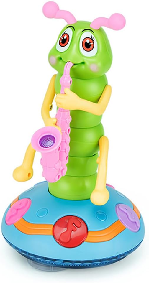 Miracland Dancing Caterpillar Saxophone Musical Toy with Music and Lights for Boys and Girls