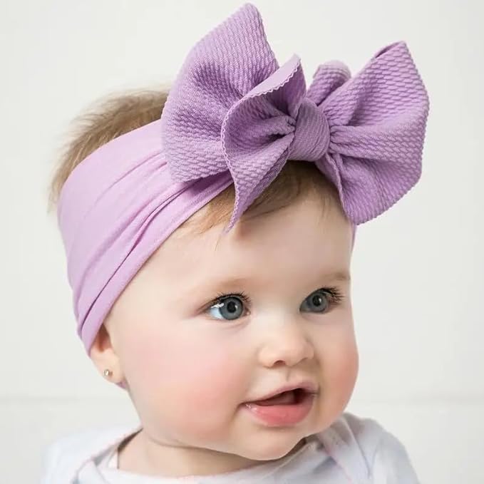 Baby Girl Headbands Nylon Bow Hair Accessories for Newborn Infants Toddlers (Y04, FZ)