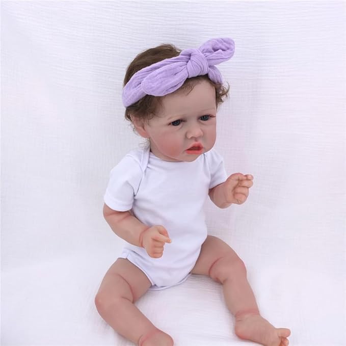 Sugarmelon Original Cotton Gauze Headband for Newborn Toddler Infant Baby Girl Kids Muslin Cotton Hair Bow Headbands Turban Elastic Hair Bands (2 pcs Orchid)
